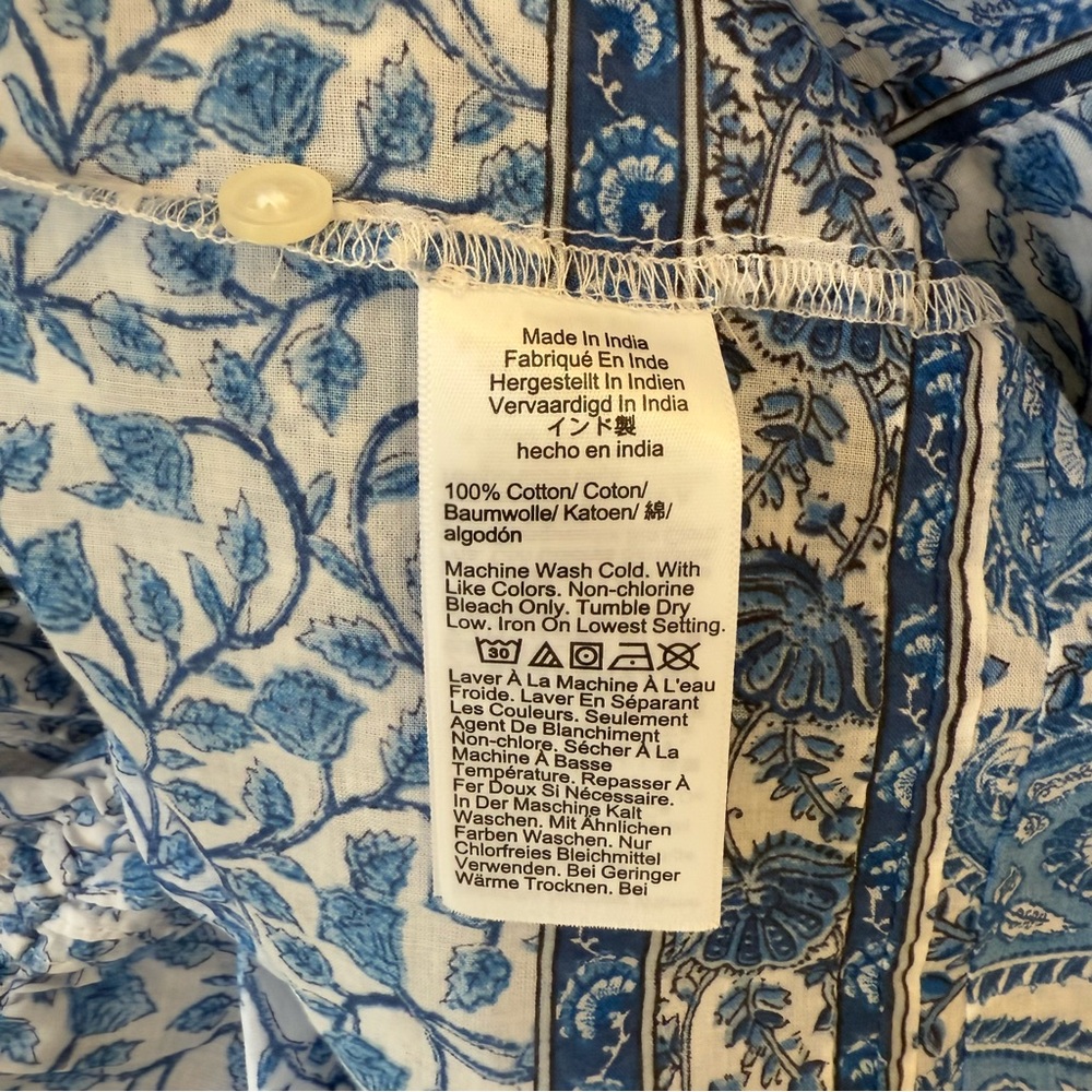 NWT J.Crew Pintuck Mini Shirtdress in Bandana Blockprint |
Cottage Dress | Small - Picture 10 of 13